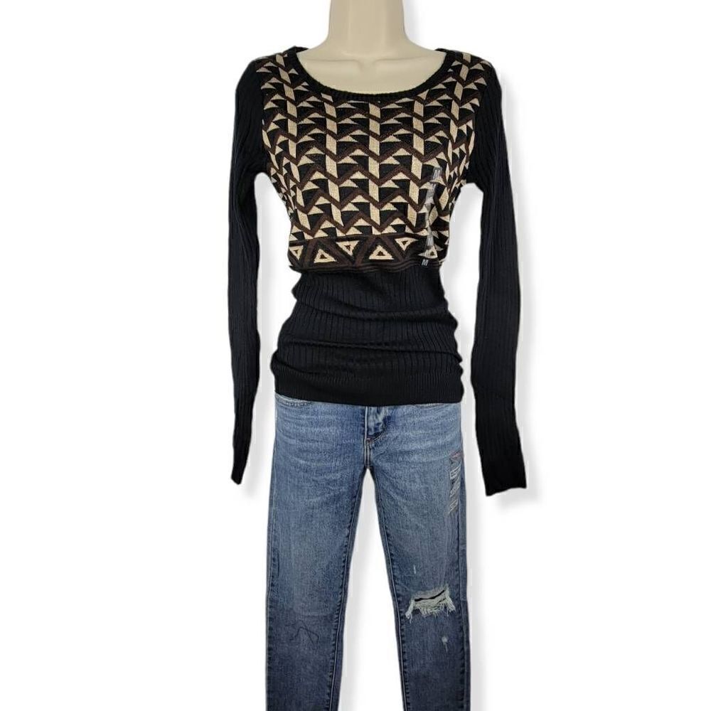 Energie Geometric Light pull over Sweater Medium Junior